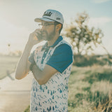 5280 Fairways Mountain Patterned Slim Fit Polo Shirt