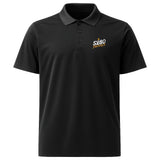 5280 Fairways Black Racer Mesh Polo Shirt