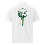 5280 Fairways White Racer Mesh Polo Shirt