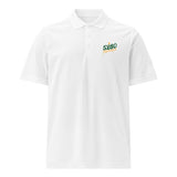 5280 Fairways White Racer Mesh Polo Shirt