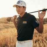5280 Fairways Black Mile High Mayhem Racer Mesh Polo