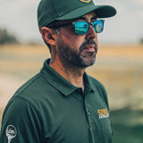 Green Skull and Fairways 5 Panel Golf Hat
